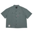 画像1: FLUTTER (フラッター) | T/C Open Collar S/S Work Shirts  (1)