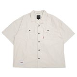 FLUTTER (フラッター) | T/C Open Collar S/S Work Shirts 