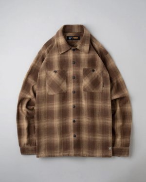 画像1: BLUCO (ブルコ) | OMBLE CHECK FLANNEL SHIRTS 