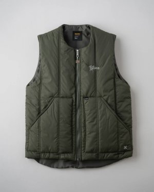 画像1: BLUCO (ブルコ) | CREW NECK QUILTING VEST 