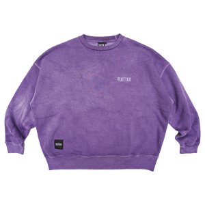 画像1: FLUTTER (フラッター) | Pigment Dye B/S OG logo Sweat 