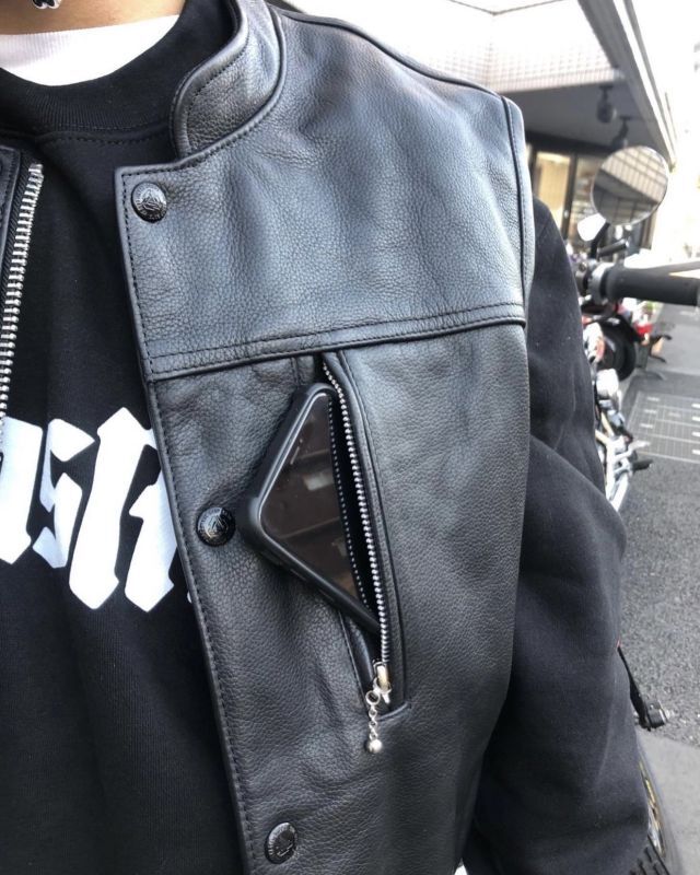 SAMS (サムズ) | SAMS LEATHER VEST [BLACK] | 通販