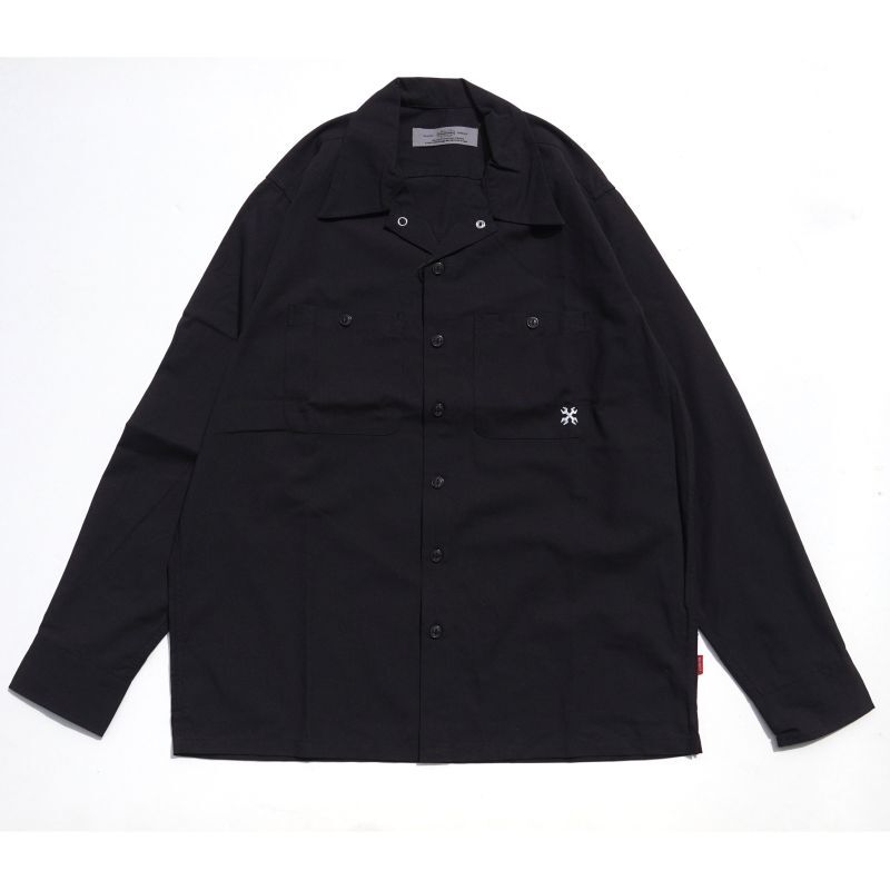 BLUCO (ブルコ) | STANDARD WORK SHIRTS L/S OL-109-022 [BLACK] | 通販