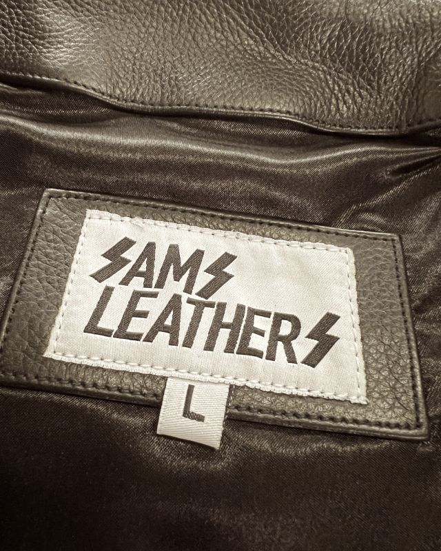 SAMS (サムズ) | SAMS LEATHER 3/4 SLEEVE JACKET [BLACK] | 通販