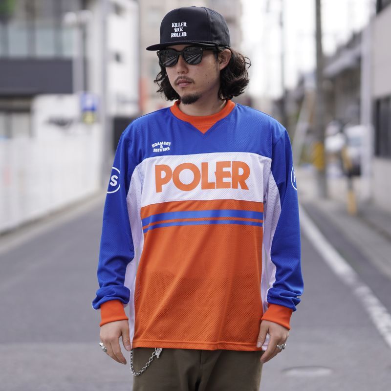 POLER (ポーラー) | TECH MOTO JERSEY [ORANGE] | 通販