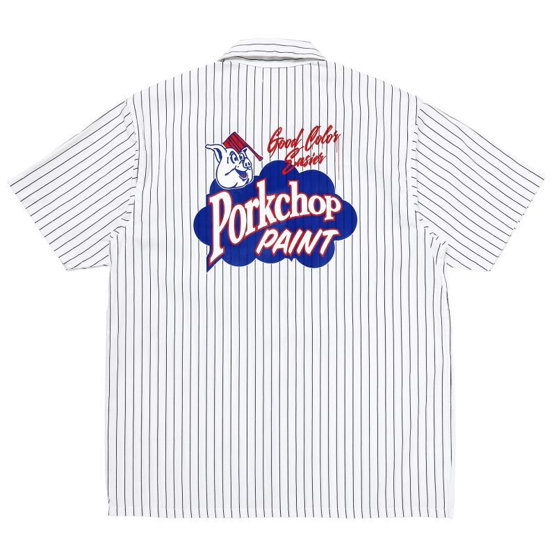 画像1: PORKCHOP GARAGE SUPPLY | PORKCHOP PAINT STRIPE WORK SHIRT  (1)