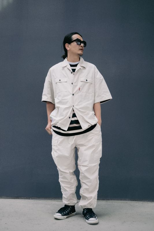 画像: FLUTTER (フラッター) | T/C Open Collar S/S Work Shirts 