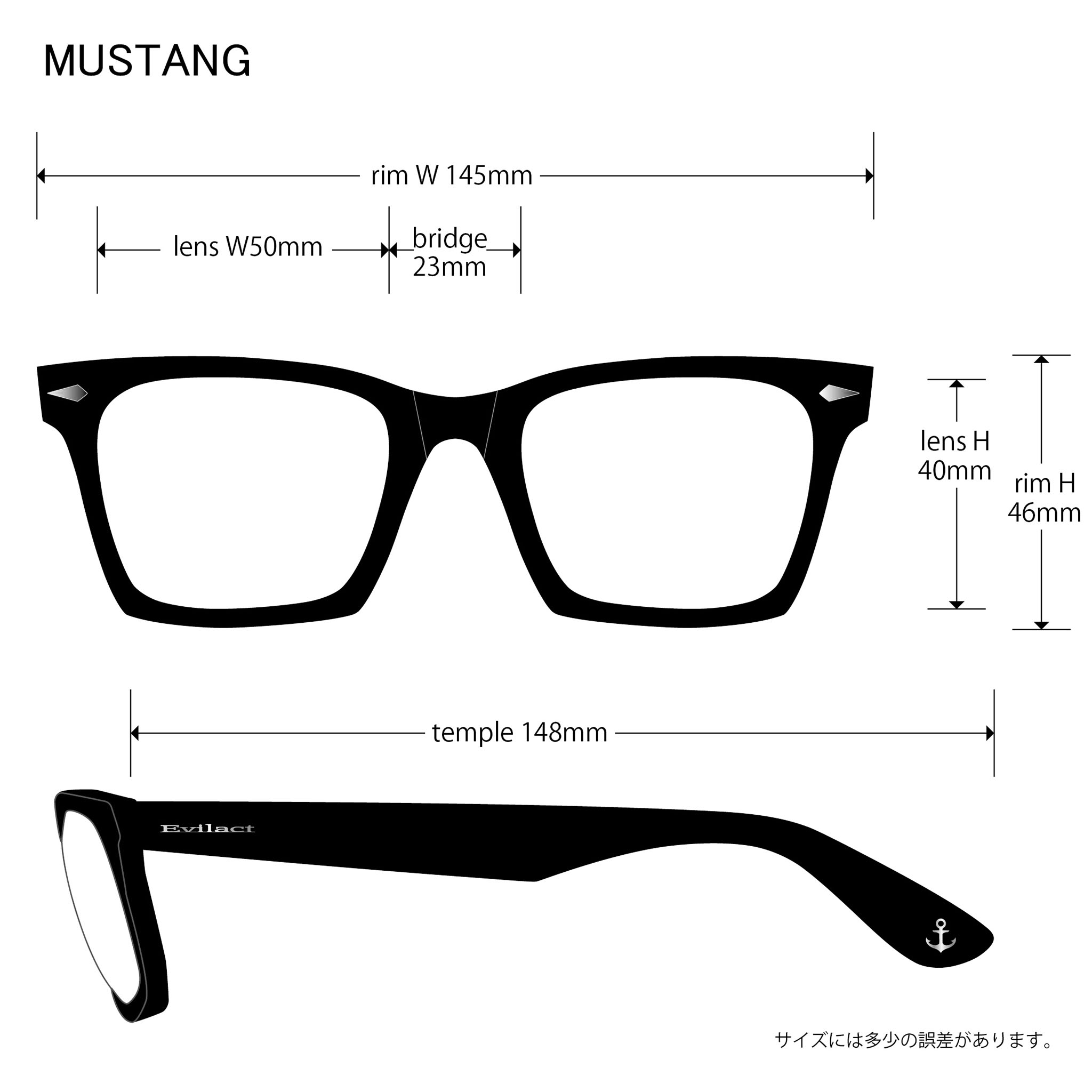 画像: EVILACT eyewear (イーヴルアクト アイウェア) “MUSTANG”  カラー調光