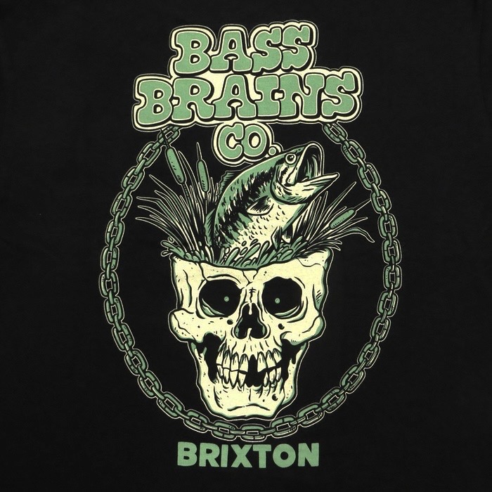 画像3: BRIXTON (ブリクストン) | BASS BRAINS SKULL S/S STT  (3)