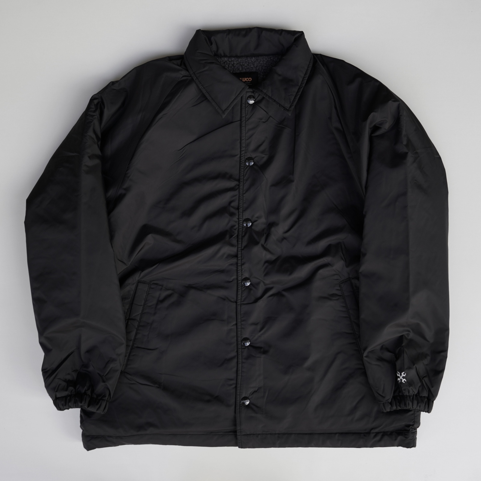 BLUCO (ブルコ) | NYLON COACH JACKET -BOA LINING- [BLACK] | 通販