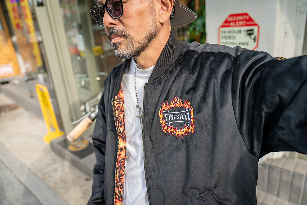 画像: FINESIXXX (ファインシックス) | 2ND ANNIV. FINE FLAMES REVARSIBLE JACKET - LIMITED 