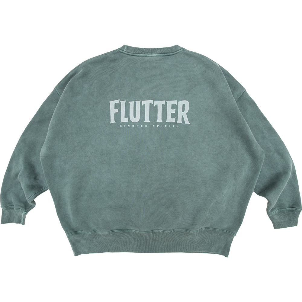 画像2: FLUTTER (フラッター) | Pigment Dye B/S OG logo Sweat  (2)