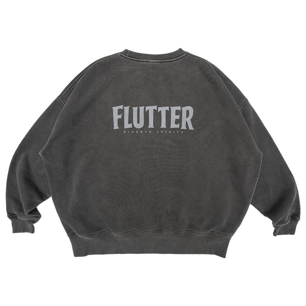 画像2: FLUTTER (フラッター) | Pigment Dye B/S OG logo Sweat  (2)